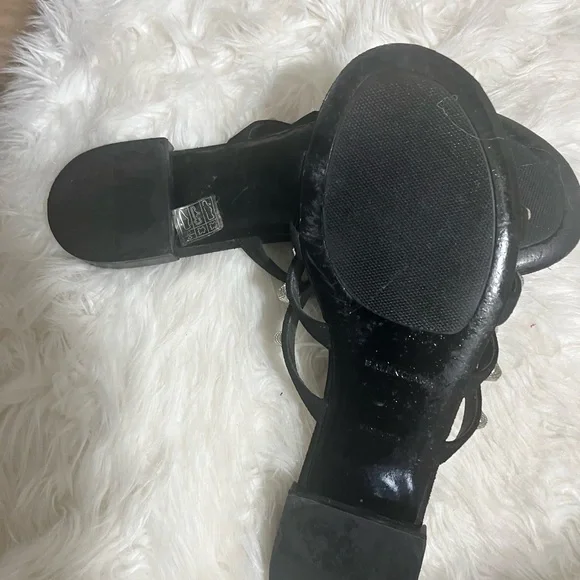 Balenciaga Black and Silver Studded Sandals - Picture 6 of 8